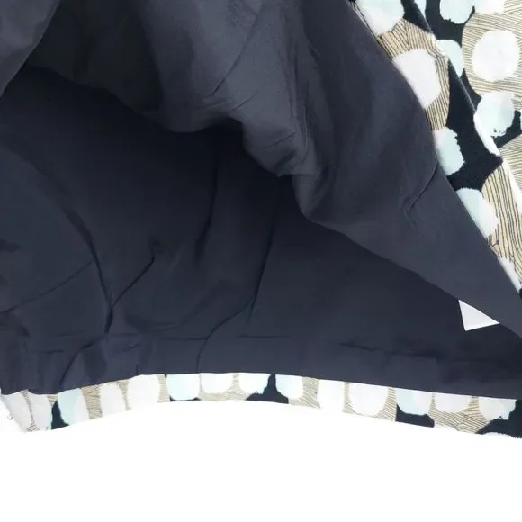 White Stuff Lula Spot Velvet Skirt Size 16 UK Abstract Mini Blue Black Beige New - Picture 3 of 10